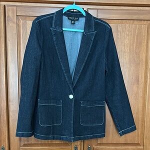 Rachel Zoe Blue Denim Blazer